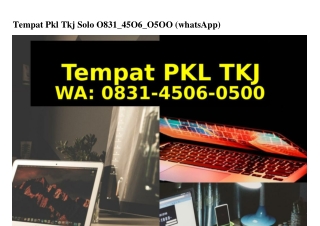 Tempat Pkl Tkj Solo