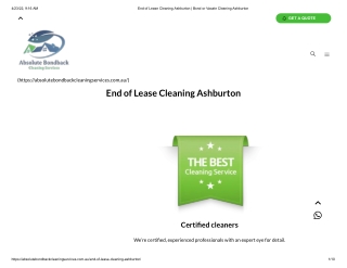 End of Lease Cleaning Ashburton _ Bond or Vacate Cleaning Ashburton