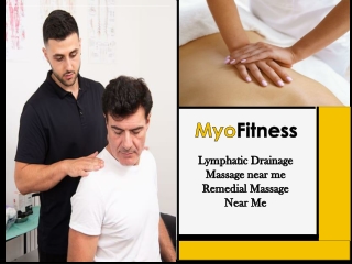 Lymphatic Drainage Massage near me | Remedial Massage Near Me