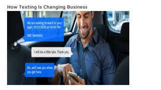 How Texting Is Changing Business