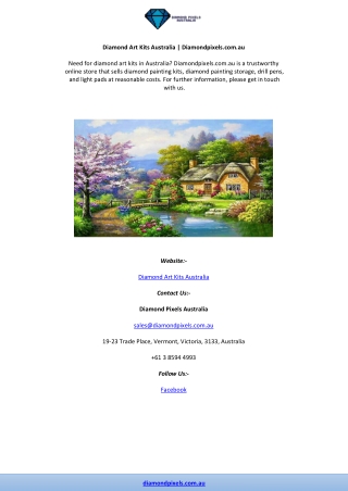 Diamond Art Kits Australia | Diamondpixels.com.au