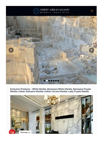 White Marble in India | White Marble supplier in India | Shree Abhayanand Marble