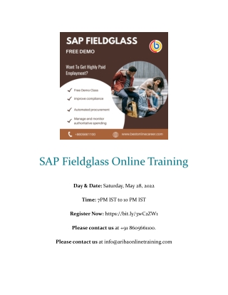 SAP Fieldglass Online Training