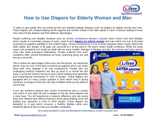 How to Use Diapers for Elderly Woman and Man