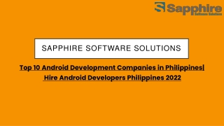 Top 10 Android Development Companies in Philippines Hire Android Developers Philippines 2022