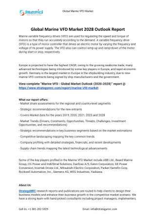 2021 Marine VFD Industry Global Analysis Report