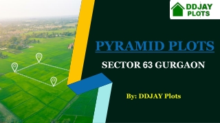 Pyramid Plots Sector 63 Gurgaon | Call  91 9643000063