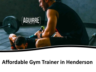 Affordable Gym Trainer in Henderson