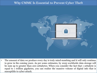 Why CMMC Is Essential to Prevent Cyber Theft?
