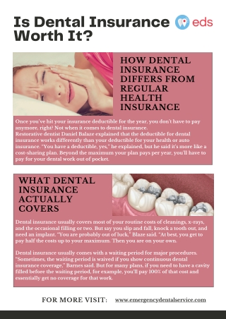 Is Dental Insurance Worth It?