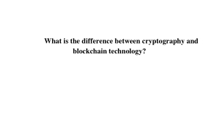 What is the difference between cryptography and blockchain technology_