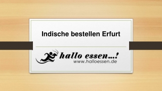 Indische bestellen Erfurt