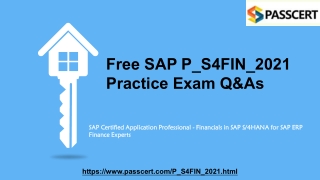 SAP Certified Application Professional P_S4FIN_2021 Dumps