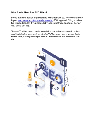 What Are the Major Four SEO Pillars
