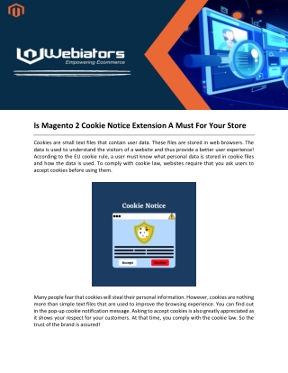 Is Magento 2 Cookie Notice Extension A Must For Your Store