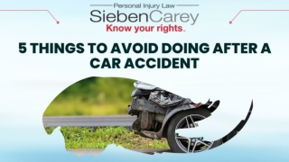 5 Things to Avoid Doing After a Car Accident