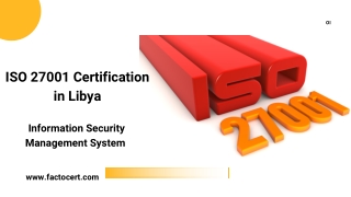ISO 27001 Certification in Libya