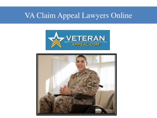 VA Claim Appeal Lawyers Online