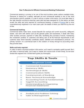 Commercial Banking