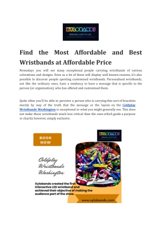 Find the Most Affordable and Best Wristbands at Affordable Price