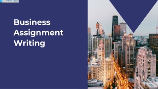 Business Assignment Writing