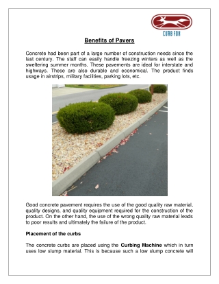 Benefits of Pavers