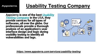 Usability Testing Company