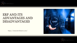 ERP and its advantages and disadvantages