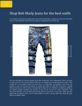 Shop Bob Marly Jeans for the best outfit