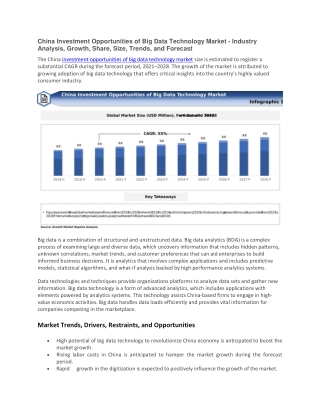 China Investment Opportunities of Big Data Technology Market