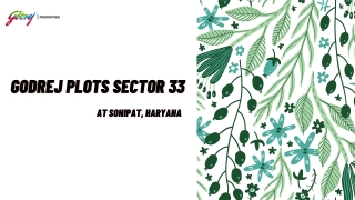 Godrej Plots Sector 33 In Sonipat - Download PDF