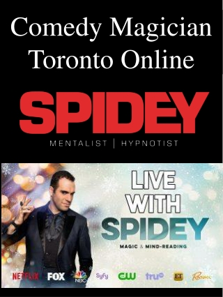 Comedy Magician Toronto Online