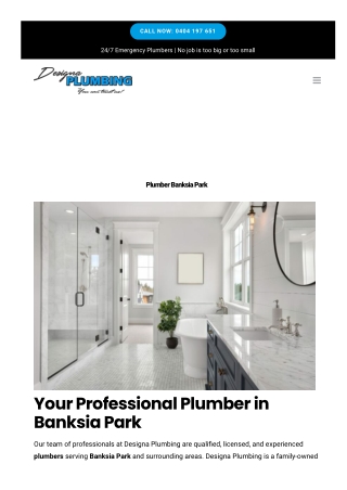 Plumber Banksia Park