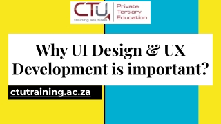 Why UI Design & UX Development is important_