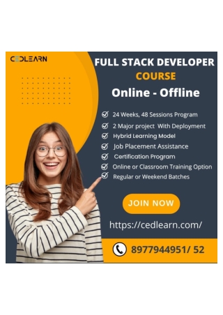 Best Online Full Stack Developer Course| Best Full Stack Developer Certification