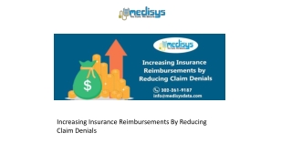 Increasing Insurance Reimbursements By Reducing Claim Denials