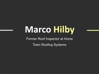 Marco Hilby - A Highly Skilled and Trained Individual