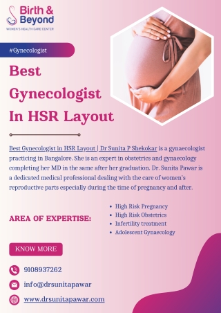 Best Gynecologist In HSR Layout - Best Infertility Specialist In HSR Layout - Dr. Sunita Pawar