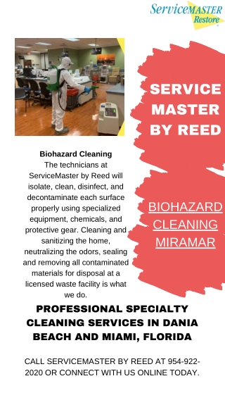 Professional Specialty Biohazard Cleaning Services in Miramar