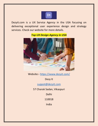 Top UX Design Agency in USA
