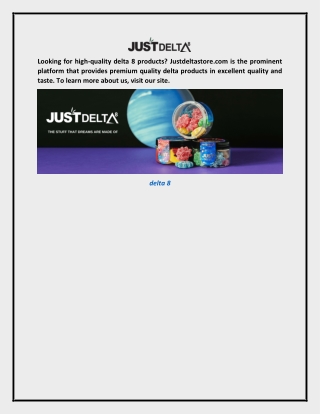 Delta 8 Justdeltastore.com