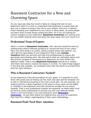 Basement Contractor with the Latest Design Tools