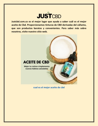 cual es el mejor aceite de cbd Justcbd.com.co