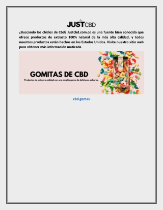 cbd gomas Justcbd.com.co