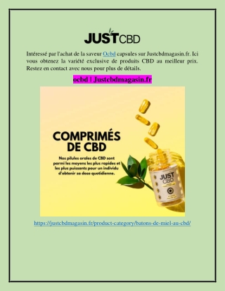 ocbd | Justcbdmagasin.fr