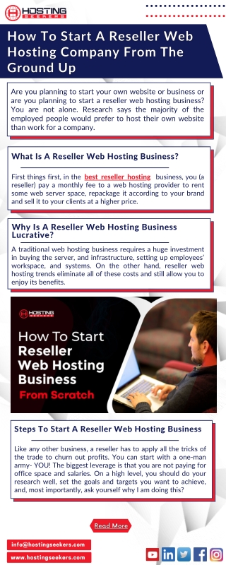 How To Start A Reseller Web Hosting Company From The Ground Up