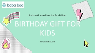 Birthday Gift for Kids