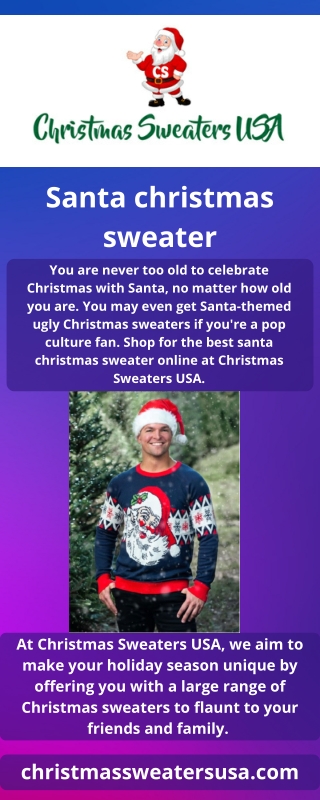 santa christmas sweater