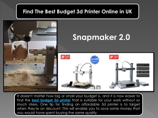 Find The Best Budget 3d Printer Online in UK