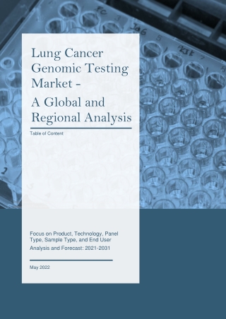 Lung Cancer Genomic Testing Market